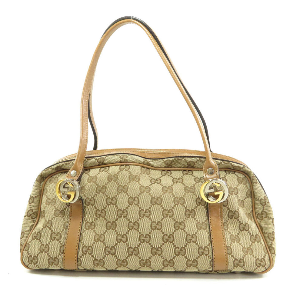 Gucci GG Twins Boston bag beige GG monogram canvas brown - Picture 2 of 11